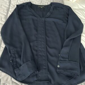 Navy long sleeve top